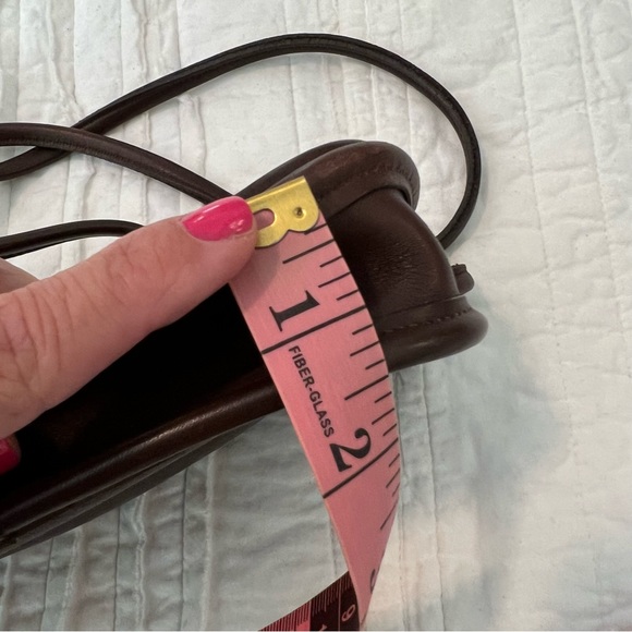 Vintage COACH 1999 Dinky Bag Purse Genuine Leather Dark Brown USA MADE - Picture 16 of 16